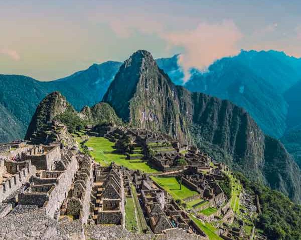 Bus up to Machu Picchu