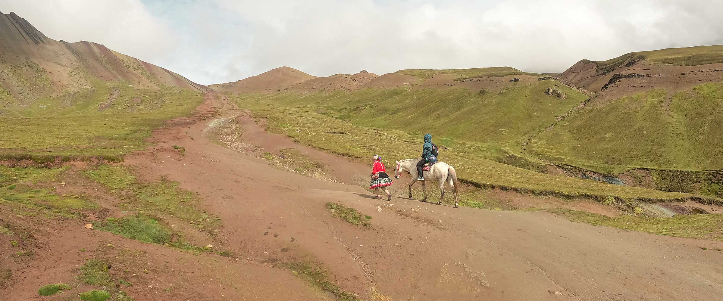 Rainbow Mountain by Horse