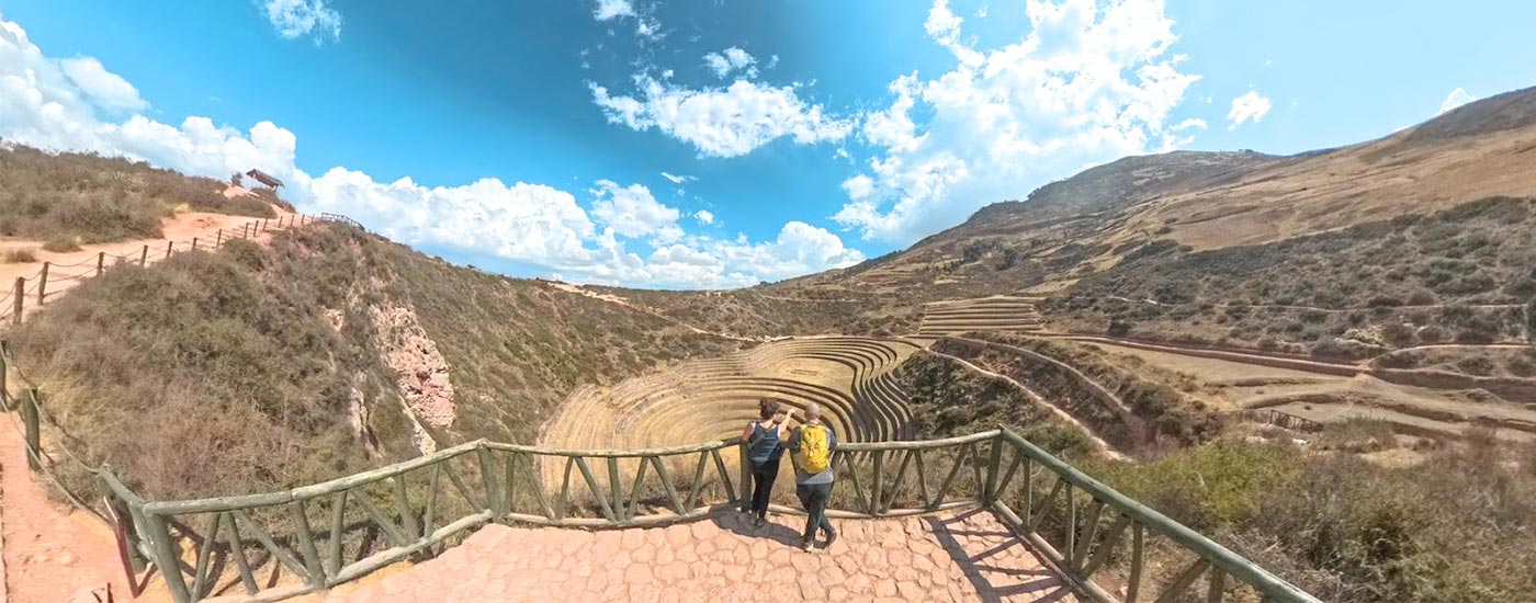 View of Moray Ruins in Peru